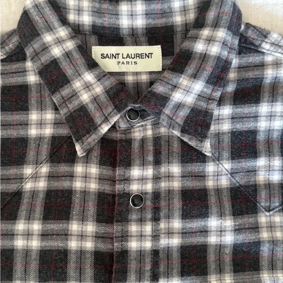 Saint Laurent Checkered Shirt - Size M - Picture 2 of 2